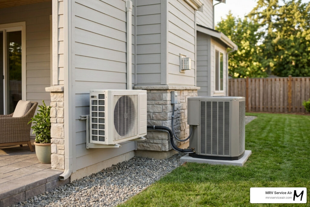 mini split vs central ac cost comparison